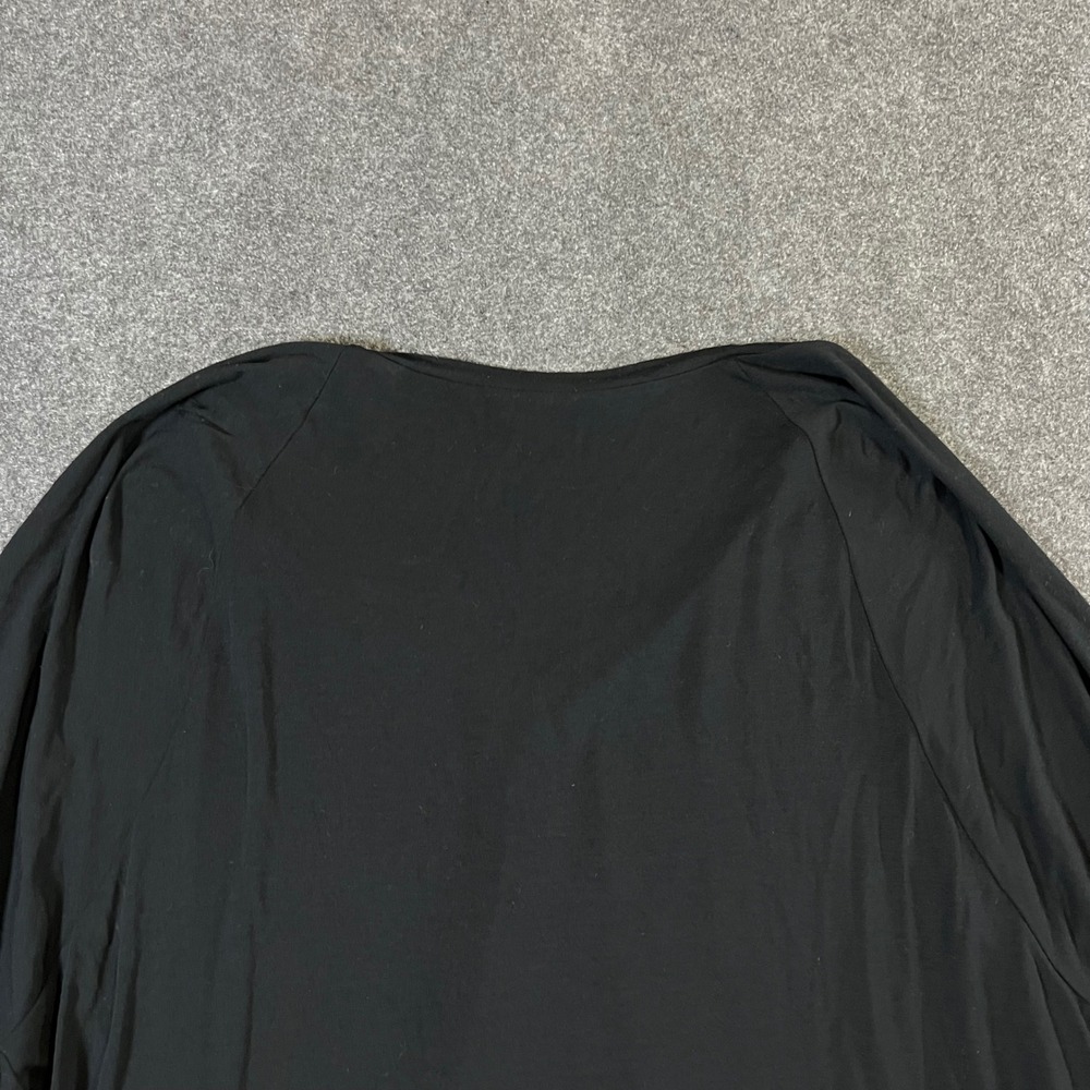 Vince Black Micromodal V-Neck Dolman Sleeve Top Small Minimalist Designer - Picture 11 of 12